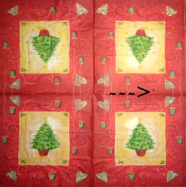 195 Christmas Flowers - 3-ply (red) - Ihr